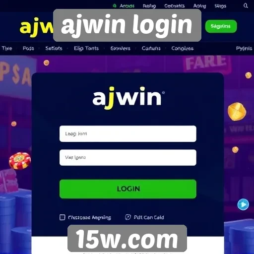 Acessibilidade do site ajwin login para novos usuários