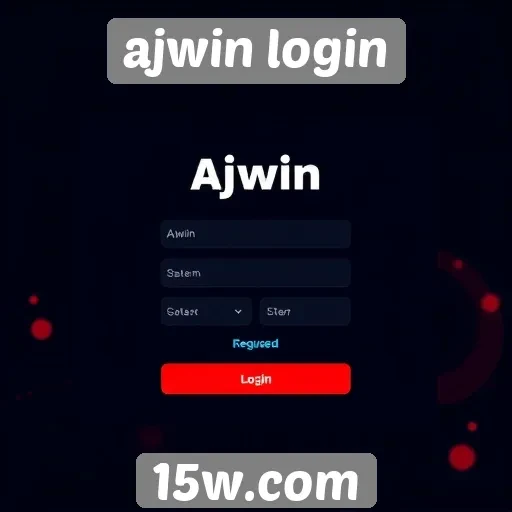 Avaliação da interface do ajwin login